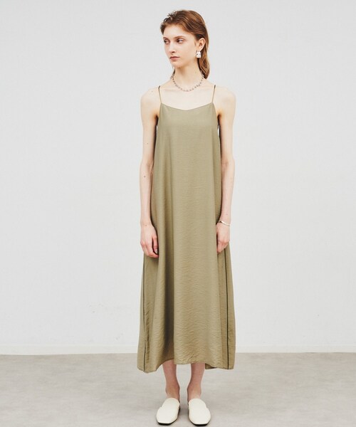 cloenc（クロエンス）の「◆【手洗い可】レーヨンキャミワンピース（ワンピース・レディース・カーキ/ブラック・02/01）」の10枚目の写真