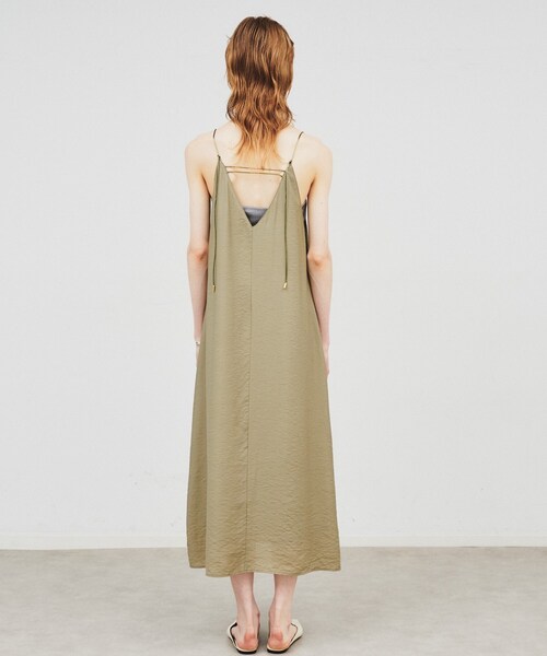 cloenc（クロエンス）の「◆【手洗い可】レーヨンキャミワンピース（ワンピース・レディース・カーキ/ブラック・02/01）」の8枚目の写真