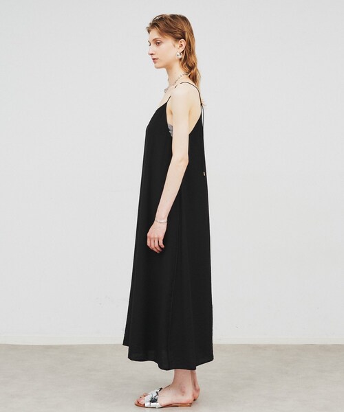 cloenc（クロエンス）の「◆【手洗い可】レーヨンキャミワンピース（ワンピース・レディース・カーキ/ブラック・02/01）」の5枚目の写真