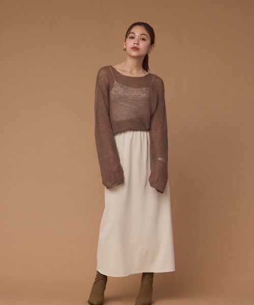 Edit Sheen（エディットシーン）の「スウェットスカート（スカート・レディース・グレイッシュベージュ/ブラック/グレー・M）」の8枚目の写真