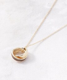 ◆カラーダブルリングネックレス