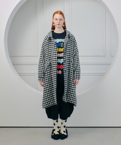 モヘアループ千鳥_テーラード美シルエットコート（その他アウター
