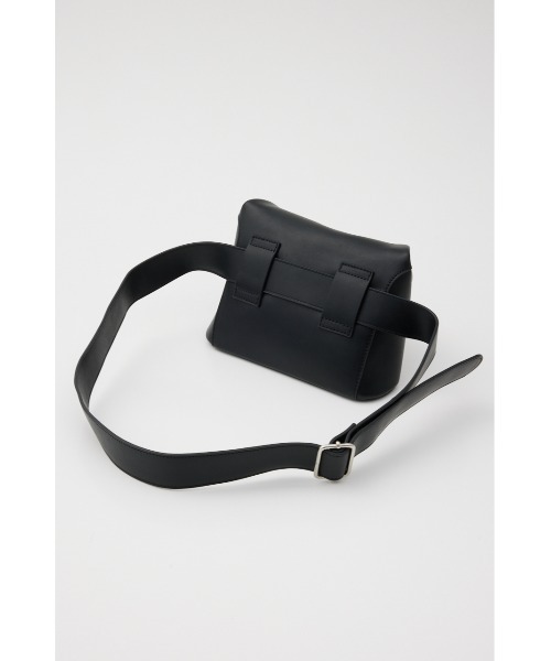 SLY（スライ）の「F/LEATHER PURSE BAG フェイクレザー パース バッグ（ショルダーバッグ・レディース・アイボリー/ブラック・FREE）」の4枚目の写真