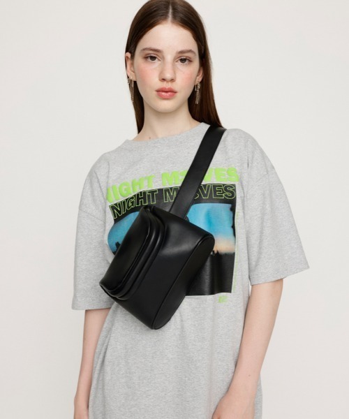 SLY（スライ）の「F/LEATHER PURSE BAG フェイクレザー パース バッグ（ショルダーバッグ・レディース・アイボリー/ブラック・FREE）」の9枚目の写真