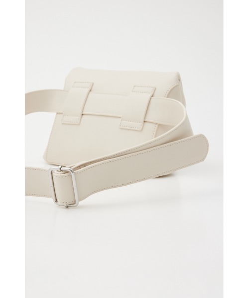 SLY（スライ）の「F/LEATHER PURSE BAG フェイクレザー パース バッグ（ショルダーバッグ・レディース・アイボリー/ブラック・FREE）」の18枚目の写真