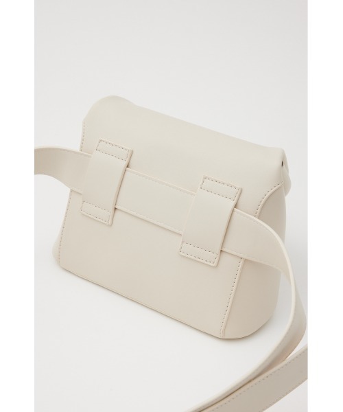 SLY（スライ）の「F/LEATHER PURSE BAG フェイクレザー パース バッグ（ショルダーバッグ・レディース・アイボリー/ブラック・FREE）」の19枚目の写真