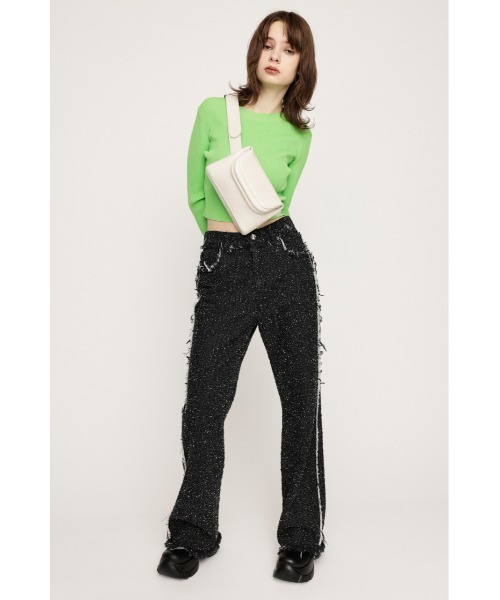 SLY（スライ）の「F/LEATHER PURSE BAG フェイクレザー パース バッグ（ショルダーバッグ・レディース・アイボリー/ブラック・FREE）」の14枚目の写真