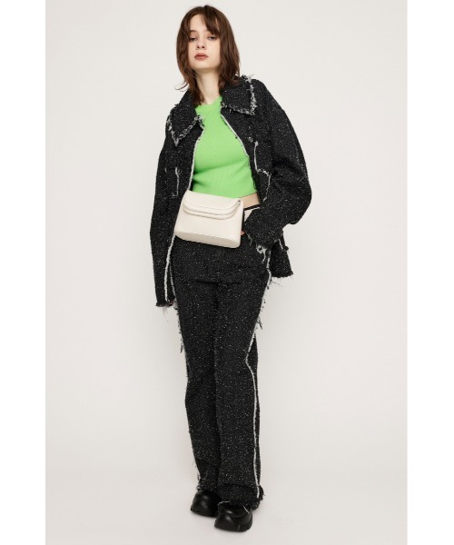 SLY（スライ）の「F/LEATHER PURSE BAG フェイクレザー パース バッグ（ショルダーバッグ・レディース・アイボリー/ブラック・FREE）」の15枚目の写真