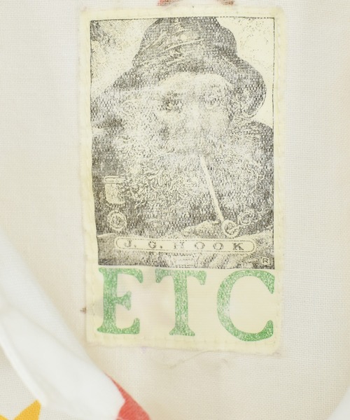 VINTAGE（ヴィンテージ）の「【ヴィンテージ古着】J.G.HOOK 総柄 コーラ 企業ロゴ ショートスリーブプルオーバーシャツ（シャツ/ブラウス・メンズ・ホワイト・MEDIUM）」の9枚目の写真