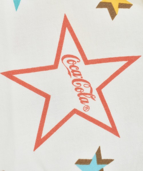 VINTAGE（ヴィンテージ）の「【ヴィンテージ古着】J.G.HOOK 総柄 コーラ 企業ロゴ ショートスリーブプルオーバーシャツ（シャツ/ブラウス・メンズ・ホワイト・MEDIUM）」の4枚目の写真