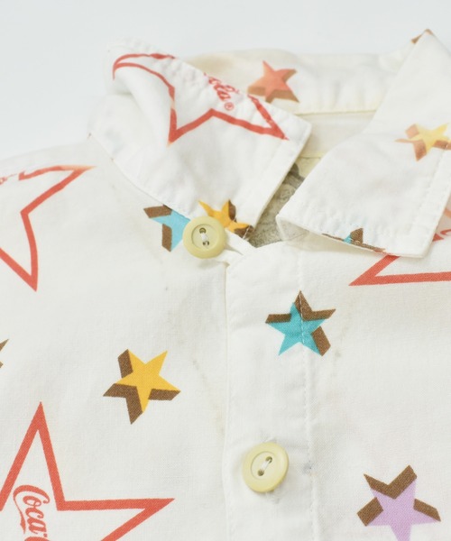 VINTAGE（ヴィンテージ）の「【ヴィンテージ古着】J.G.HOOK 総柄 コーラ 企業ロゴ ショートスリーブプルオーバーシャツ（シャツ/ブラウス・メンズ・ホワイト・MEDIUM）」の7枚目の写真