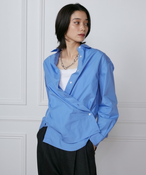 高密度ブロードオーバーサイズシャツ（シャツ/ブラウス）｜INED（イネド） 22,000円