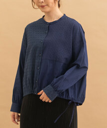 POU DOU DOU | ドロストテールパッチワークブラウス(シャツ/ブラウス)