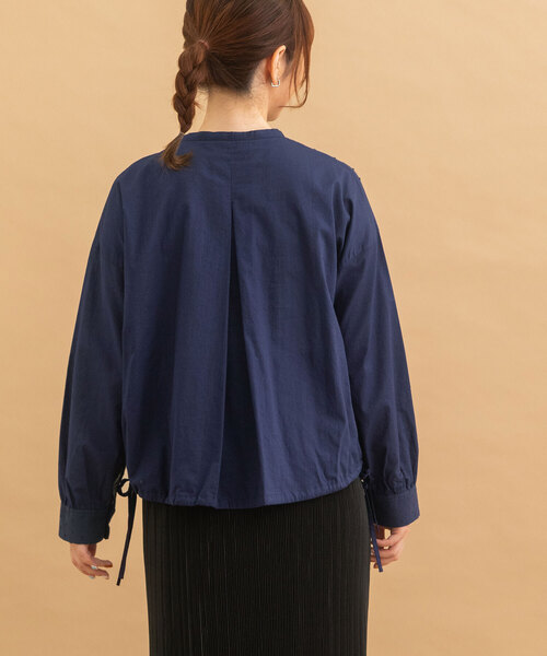 POU DOU DOU(プードゥドゥ)の「ドロストテールパッチワークブラウス(シャツ/ブラウス・レディース・ネイビー/オフホワイト/ブラック・M)」の20枚目の写真