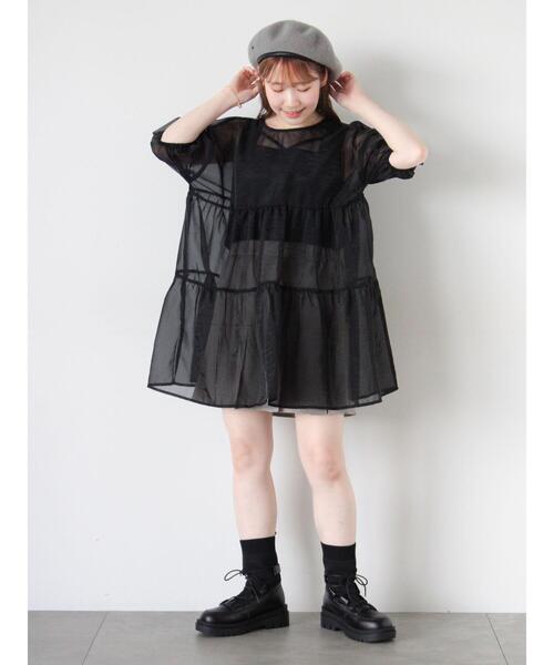 ehka sopo（エヘカソポ）の「レースアップニットブーツ（ブーツ・レディース・オフホワイト/ブラック・M/L）」の11枚目の写真