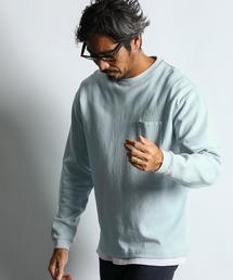 PIGMENT-DYE PONTE L/SL TEE:ピグメント加工 ポンチ素材 ロンT