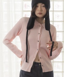 【定番人気！HIT ITEM！】【original】フィンガーホール付きロングスリーブラメポロニット/ブラック グレー チャコール ブルー ブラウン モカ ベージュ ネイビー ニット トップス リブ カーディガン 長袖 プルオーバー ノームコア シティガール 春服 秋服 冬服 韓国 シンプル 無地 リブ カーディガン ラメ オフィスカジュアル 指抜き 指穴 前開き コンパクト 長袖 トップス