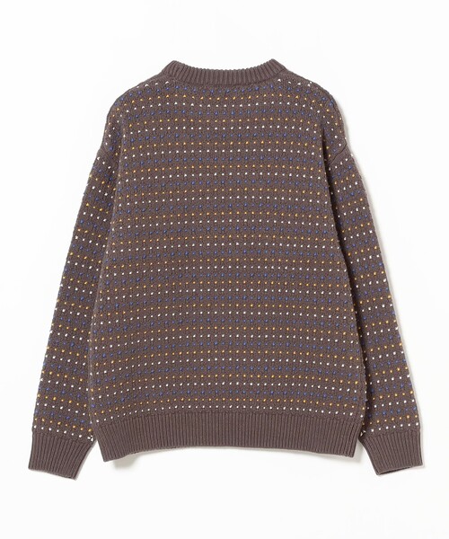 B:MING by BEAMS（ビーミングバイビームス）の「5ゲージ ドット ジャカード ニット（ニット/セーター・メンズ・チャコールグレー/ブラウン・SMALL/MEDIUM/LARGE/X-LARGE）」の22枚目の写真
