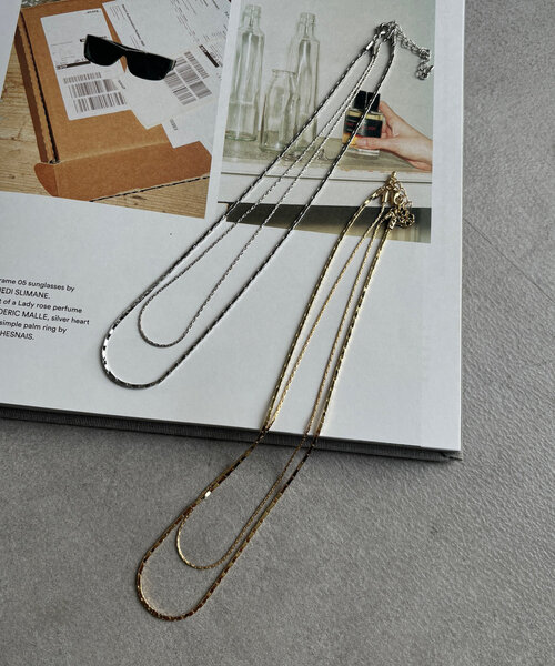 DouDou（ドゥドゥ）の「チェーンレイヤードネックレス（ネックレス・レディース・ゴールド/シルバー・FREE）」の7枚目の写真