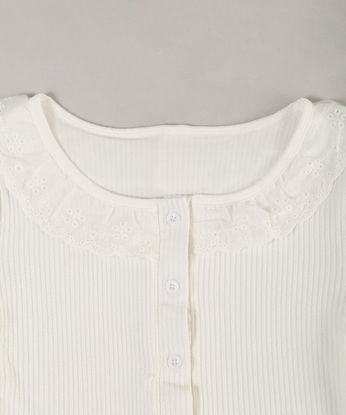 PHILLY(フィリー)の「【PHILLY】レースパイピングカーディガン(カーディガン/ボレロ・レディース・ピンク/ホワイト・FREE)」の12枚目の写真