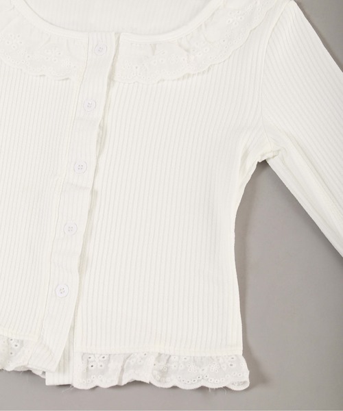 PHILLY(フィリー)の「【PHILLY】レースパイピングカーディガン(カーディガン/ボレロ・レディース・ピンク/ホワイト・FREE)」の13枚目の写真