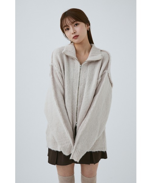 MIEL CRISHUNANT（ミエルクリシュナ）の「厚手ベーシックカーディガン（カーディガン/ボレロ・レディース・グレー/ホワイト・FREE）」の22枚目の写真