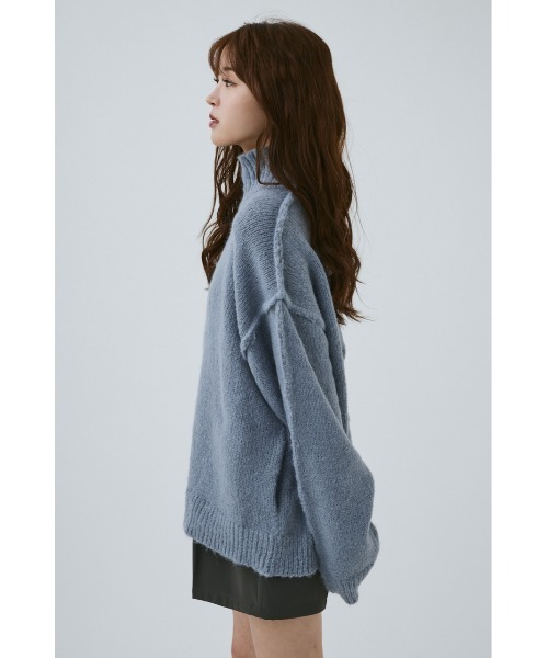 MIEL CRISHUNANT（ミエルクリシュナ）の「厚手ベーシックカーディガン（カーディガン/ボレロ・レディース・グレー/ホワイト・FREE）」の7枚目の写真