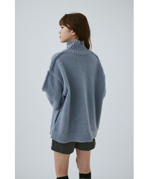 MIEL CRISHUNANT（ミエルクリシュナ）の「厚手ベーシックカーディガン（カーディガン/ボレロ・レディース・グレー/ホワイト・FREE）」の8枚目の写真