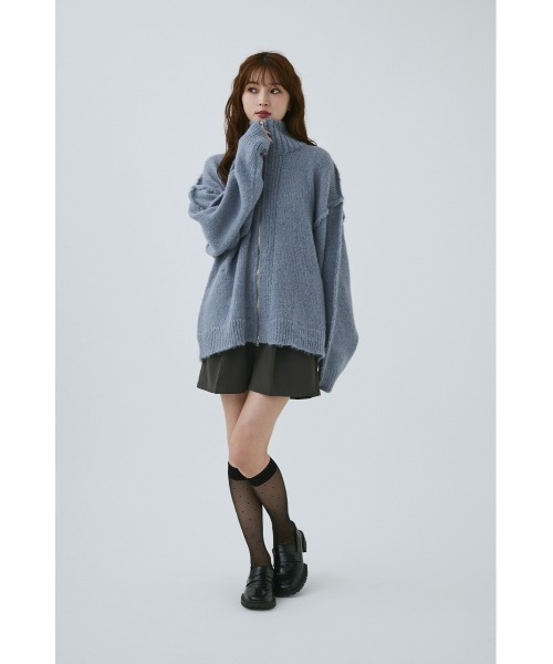 MIEL CRISHUNANT（ミエルクリシュナ）の「厚手ベーシックカーディガン（カーディガン/ボレロ・レディース・グレー/ホワイト・FREE）」の10枚目の写真