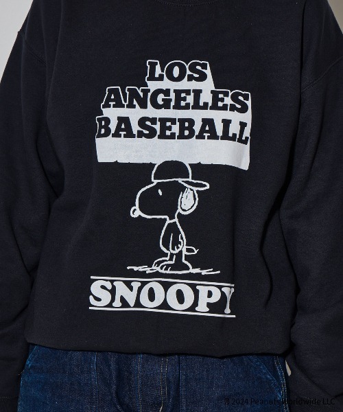 PEANUTS(ピーナッツ)の「【 Goodwear × PEANUTS / グッドウェア × ピーナッツ 】 スヌーピー プリント スウェット プルオーバー 1(スウェット・メンズ・ライトグレー/ブラック・L/M/XL)」の4枚目の写真