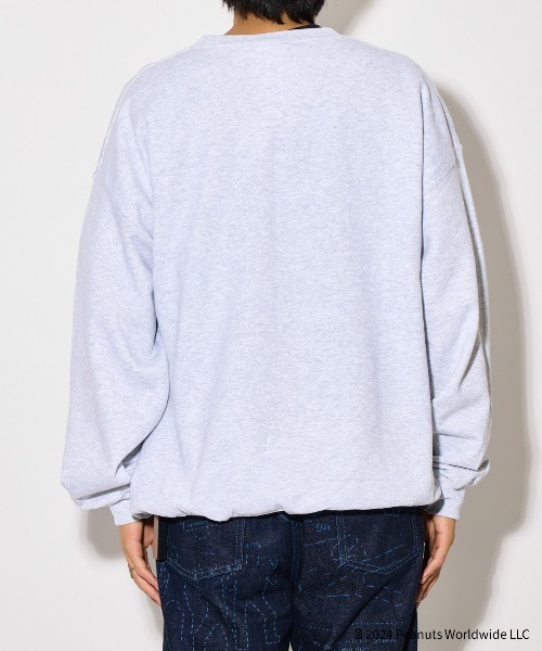 PEANUTS(ピーナッツ)の「【 Goodwear × PEANUTS / グッドウェア × ピーナッツ 】 スヌーピー プリント スウェット プルオーバー 1(スウェット・メンズ・ライトグレー/ブラック・L/M/XL)」の8枚目の写真