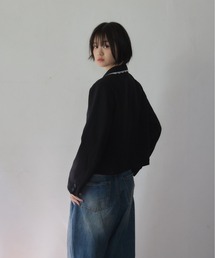 Smyeon（スミョン）の「Compact lace jaket / レース付きコンパクト
