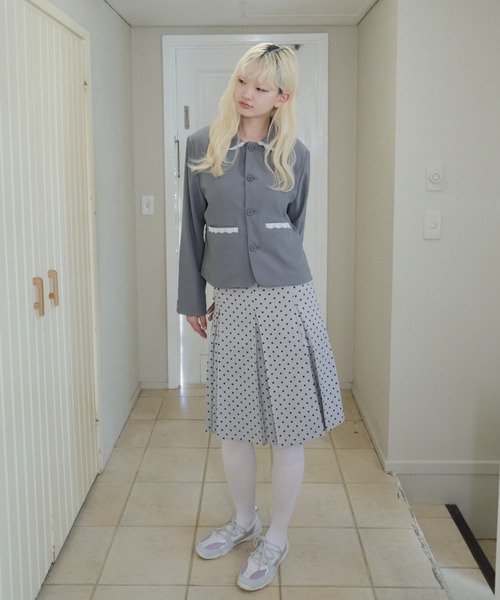 smyeon Compact lace jaketレース付きコンパクトジャケット Compact lace jaket / レース付きコンパクトジャケット（その他