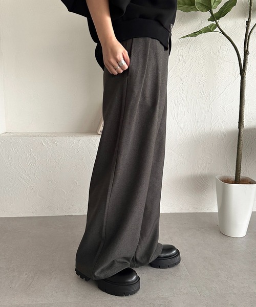 apres jour mignon（アプレジュールミニョン）の「ラップパンツ【ZOZOTOWN限定アイテム】（その他パンツ・レディース・ブラウン系その他/アイボリー/ブラック/カーキ/チャコールグレー・MEDIUM/X-LARGE/SMALL）」の21枚目の写真
