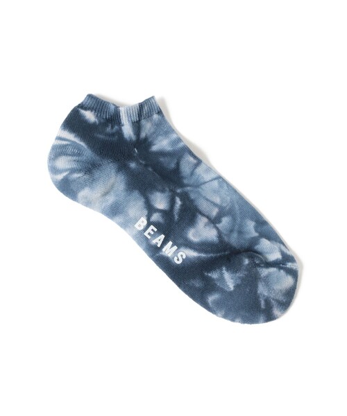 BEAMS（ビームス）の「タイダイ アンクル ソックス（ソックス/靴下・メンズ・チャコールグレー/ネイビー/オレンジ・ONE SIZE）」の2枚目の写真