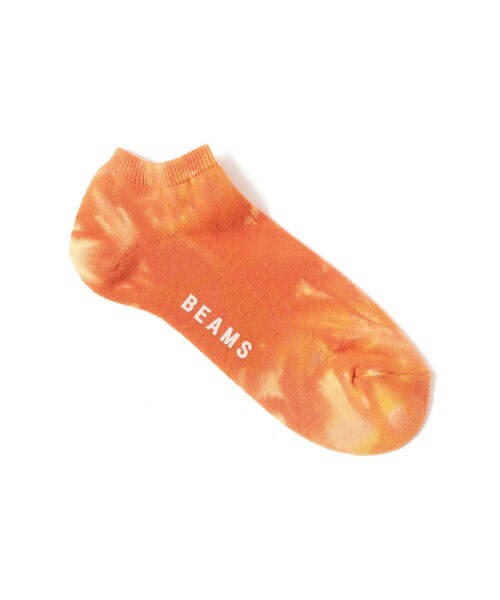 BEAMS(ビームス)の「タイダイ アンクル ソックス(ソックス/靴下・メンズ・チャコールグレー/ネイビー/オレンジ/グリーン/イエロー・ONE SIZE)」の4枚目の写真