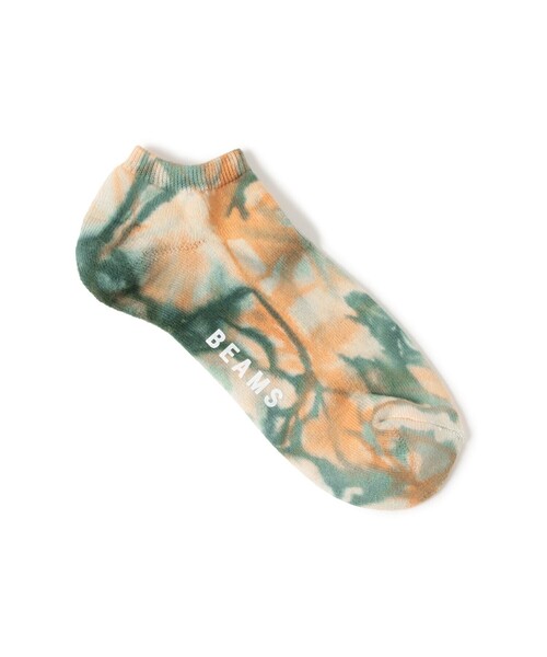 BEAMS（ビームス）の「タイダイ アンクル ソックス（ソックス/靴下・メンズ・チャコールグレー/ネイビー/オレンジ・ONE SIZE）」の3枚目の写真