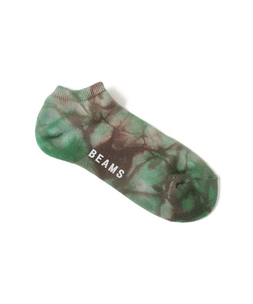BEAMS(ビームス)の「タイダイ アンクル ソックス(ソックス/靴下・メンズ・チャコールグレー/ネイビー/オレンジ/グリーン/イエロー・ONE SIZE)」の2枚目の写真
