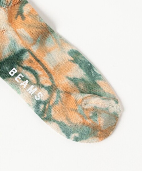 BEAMS（ビームス）の「タイダイ アンクル ソックス（ソックス/靴下・メンズ・チャコールグレー/ネイビー/オレンジ・ONE SIZE）」の5枚目の写真