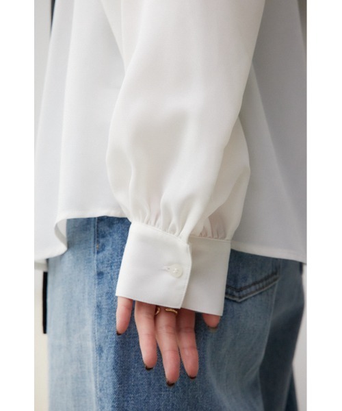 AZUL by moussy(アズールバイマウジー)の「ガータービスチェレイヤードトップス(Tシャツ/カットソー・レディース・ブラック/ブラウン/グレー・FREE)」の13枚目の写真
