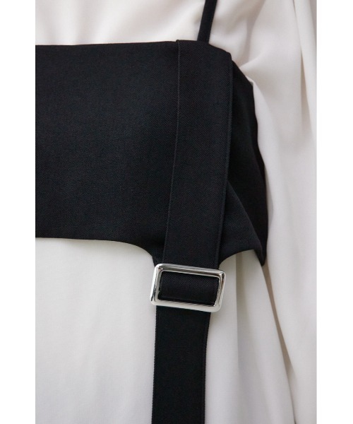 AZUL by moussy(アズールバイマウジー)の「ガータービスチェレイヤードトップス(Tシャツ/カットソー・レディース・ブラック/ブラウン/グレー・FREE)」の14枚目の写真