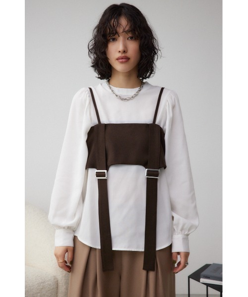 セール】ガータービスチェレイヤードトップス（Tシャツ