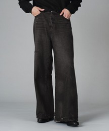 selle glant（セレグランテ）の「VINTAGE LIKE WIDE DENIM PANTS/ヴィンテージライクワイドデニムパンツ（デニムパンツ・メンズ）」