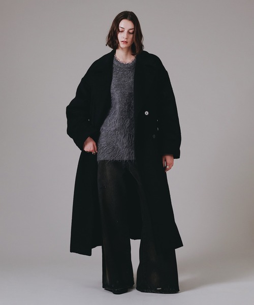 selle glant(セレグランテ)の「VINTAGE LIKE WIDE DENIM PANTS/ヴィンテージライクワイドデニムパンツ(デニムパンツ・メンズ・ブラック/インディゴブルー・SMALL/MEDIUM/LARGE)」の10枚目の写真