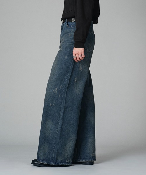 VINTAGE LIKE WIDE DENIM PANTS/ヴィンテージライクワイドデニム
