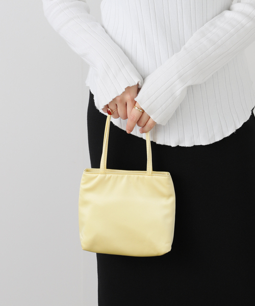 LE TALON(ルタロン)の「hai/ハイ Little Silk Bag(ハンドバッグ・レディース・イエロー・FREE)」の8枚目の写真