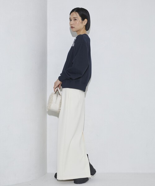 Firsthand（ファーストハンド）の「Firsthand/ファーストハンド オーガニックコットン ローズ刺繍スウェット（スウェット・レディース・オートミール/ネイビー/チャコールグレー・FREE）」の18枚目の写真