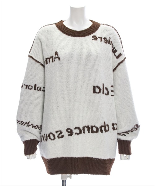 clear（クリア）の「リバーシブルロゴニットワンピース [2way オーバーサイズ ]≪2024AW新作≫（ワンピース・レディース・ブラウン/レッド・F）」の13枚目の写真