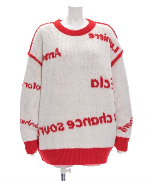 clear（クリア）の「リバーシブルロゴニットワンピース [2way オーバーサイズ ]≪2024AW新作≫（ワンピース・レディース・ブラウン/レッド・F）」の14枚目の写真