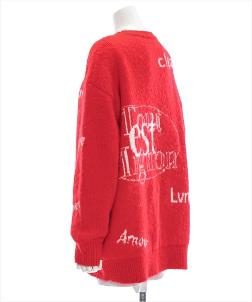 clear（クリア）の「リバーシブルロゴニットワンピース [2way オーバーサイズ ]≪2024AW新作≫（ワンピース・レディース・ブラウン/レッド・F）」の9枚目の写真